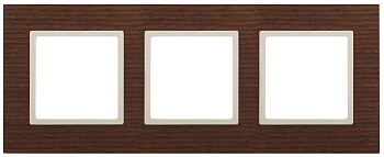 ЭРА 14-5303-09 Elegance Дуб/сл.кость Дерево Рамка 3-ая