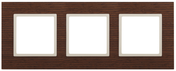 ЭРА 14-5303-09 Elegance Дуб/сл.кость Дерево Рамка 3-ая