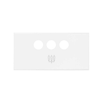 Simon 100 Белый матовый Накладка розетки 3RCA 10001093-230