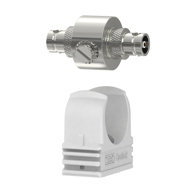 OBO Bettermann УЗИП для коаксиального кабеля  (тип разъема BNC), 130 В 5093236