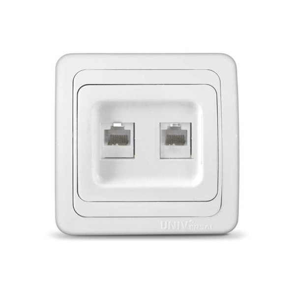 UNIVersal "Валери" Розетка Бел комп. 2-ая 1082
