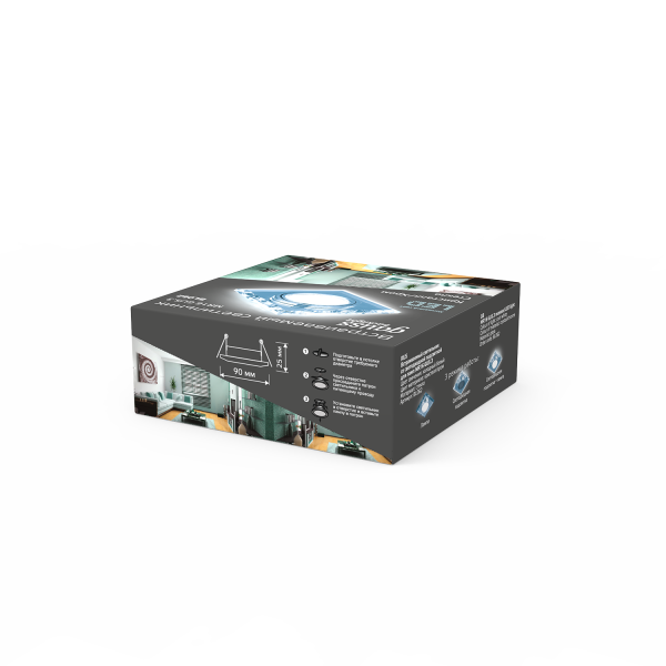 Купить Gauss Светильник Backlight BL062 Квадрат. Кристалл/Хром, Gu5.3, LED 4100K