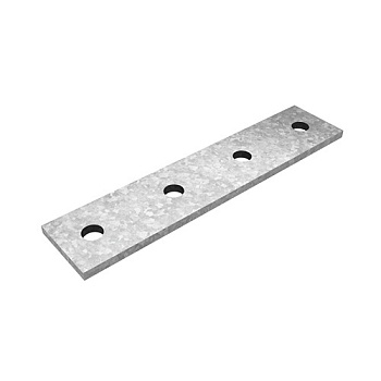 OSTEC Пластина 4 отверстия для СТРАТ профиля, толщ. 5,0 мм, гальван. цинк
