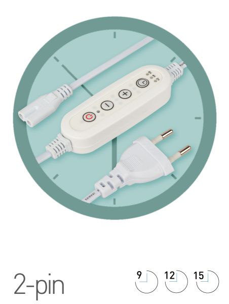 ЭРА Таймер для фитосветильника ЭРА FITO-LINETIME (2-pin) с проводом 1,5 м