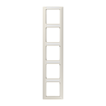 JUNG Рамка 5-кратная вертикальная с полем для надписи слоновая кость AS585BFINA
