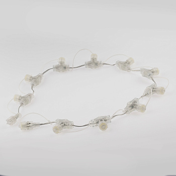 ЭРА ERAPS-PR Разветвитель для низковольтных гирлянд, IP44, 1 м, 10 гнезд, шаг 10 см, ПВХ, 24В