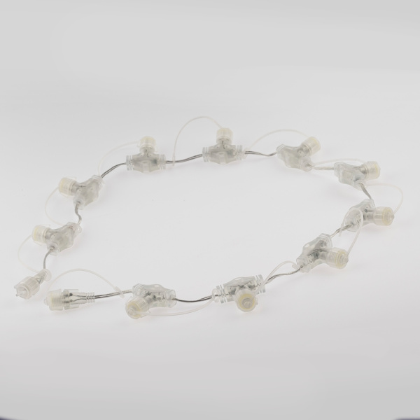 ЭРА ERAPS-PR Разветвитель для низковольтных гирлянд, IP44, 1 м, 10 гнезд, шаг 10 см, ПВХ, 24В