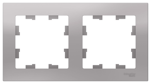 Купить Systeme Electric AtlasDesign Алюминий Рамка 2-ая, универсальная