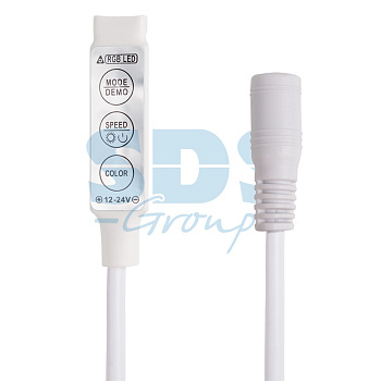 LAMPER LED мини контроллер с разьемом 5,5х2,1 мм 72/144 W, 3 кнопки, 12 V/24 V 143-106