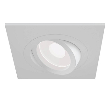 Maytoni Technical Atom Белый Встраиваемый светильник GU10 50W DL024-2-01W