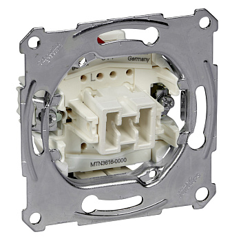 SE Merten Механизм QuickFlex Переключателя 1-клавишного безвинт.зажим 16А MTN3616-0000