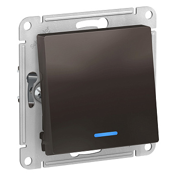 Systeme Electric AtlasDesign Мокко Переключатель 1-клавишный с подсветкой, сх.6а, 10АХ, механизм