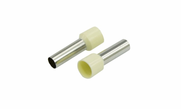 Наконечник штыревой втулочный изолированный F-18мм 16мм² (НШВи 16-18) слоновая кость Rexant 08-1828