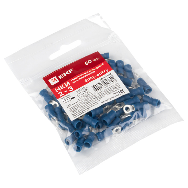 Купить EKF PROxima Наконечник кольцевой изолированный НКИ 2.5-3 (50шт.)