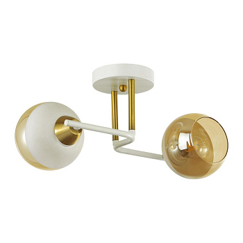 Lumion 5216/2C MODERNI белый, бронза Люстра потолочная E27 2*60W 220V JANET