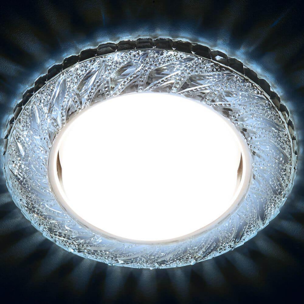 Купить Ambrella Встраиваемый точечный светильник со светодиодной лентой G303 CL/CLD хром/прозрачный GX53+3W(LED COLD)