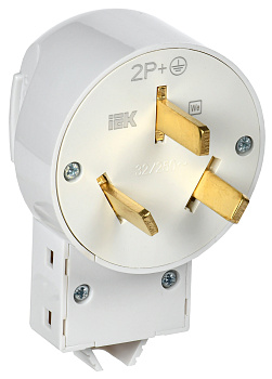 IEK Вилка разборная для плиты с з/к 32А белая Впл10-К