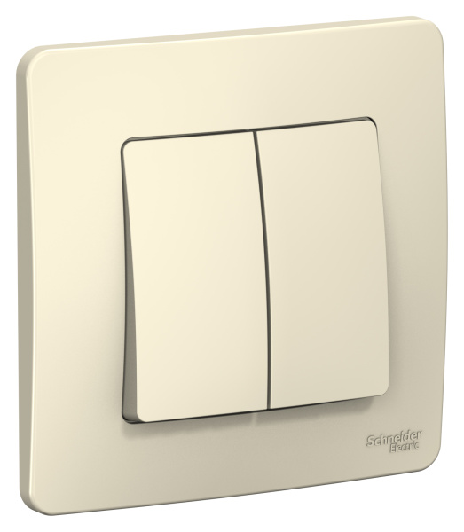 Купить Systeme Electric Blanca внутр Молочный Переключатель 2-клавишный, 10А, 250B