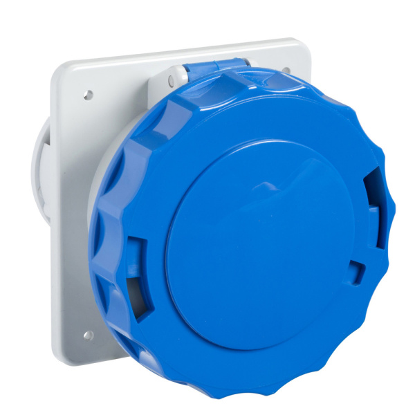 SE PratiKa Розетка скрытой установки, прямолинейная, винтовой зажим, 63А 2P+E IP67 220В 81678