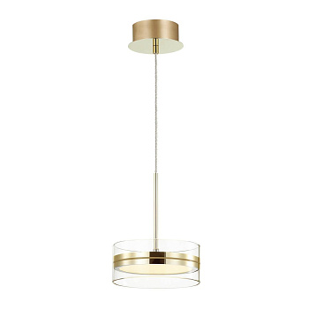 Odeon Light 4729/14L ODL20 11 золотой/прозрачный Подвес LED 4000K 14W 220V AKELA