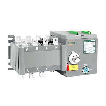 Dekraft АВР на реверс. выкл.-разъед. и мотор приводом 100A, 3P, 5кА АВР-101