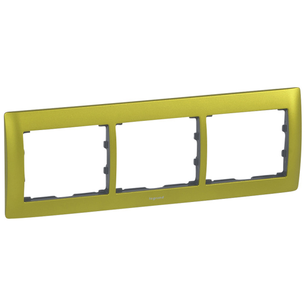 Legrand Galea Life Зеленый Металл/Magic Green Рамка 3-я гориз 771923