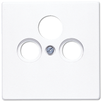 JUNG LS 990 Белая Накладка TV-SAT-FM розетки LS990SATWW