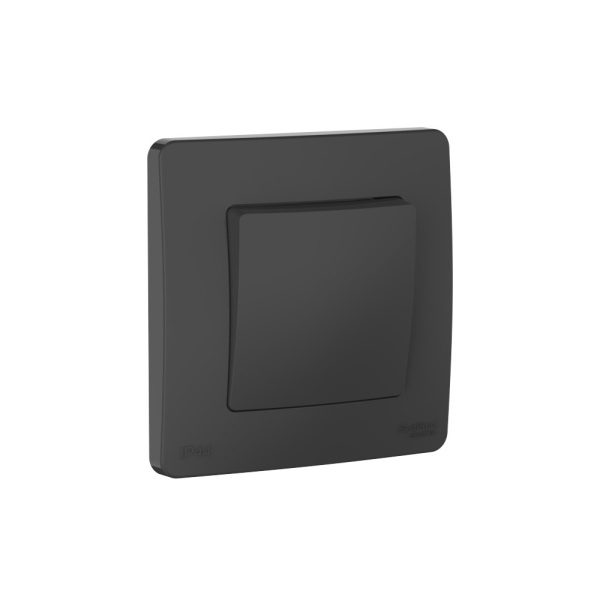 Systeme Electric Blanca внутр Антрацит Переключатель 1-клавишный IP44, 10A, 250В