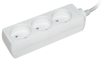 IEK Удлинитель У3 3 места 2Р/5метров 2х0.75мм2 10А/250