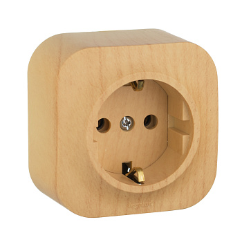 Legrand Quteo Сосна Розетка с/з 782271