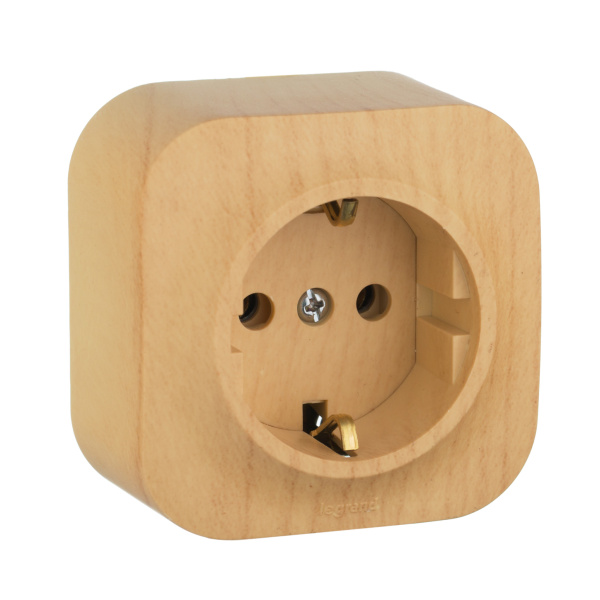 Legrand Quteo Сосна Розетка с/з 782271