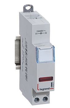 Legrand Индикаторная лампа на DIN-рейку 110/400В красная 412927
