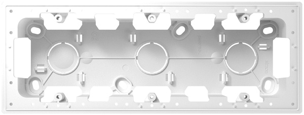 Купить Simon 24 Белая Коробка монтажная для накладного монтажа на 3 модуля 2400753-030