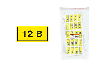 TDM Символ "12В" 20х40мм SQ0817-0001