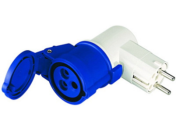 DKC Переходник 16A(2P+E)250В-16A3P230В