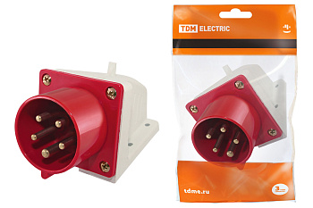 TDM Вилка 515 стационарная 3Р+РЕ+N 16А 380В IP44 SQ0605-0013