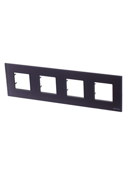 ABB NIE Zenit Стекло кофейное Рамка 4-я 2+2+2+2 мод 2CLA227400N3701