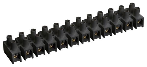 Купить IEK Зажим винтовой ЗВИ-3 н/г 1,0-2,5 мм2 12пар черные