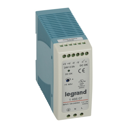Legrand 1-фазный Импульсный источник питания 24В 60Вт 2,5A 146607