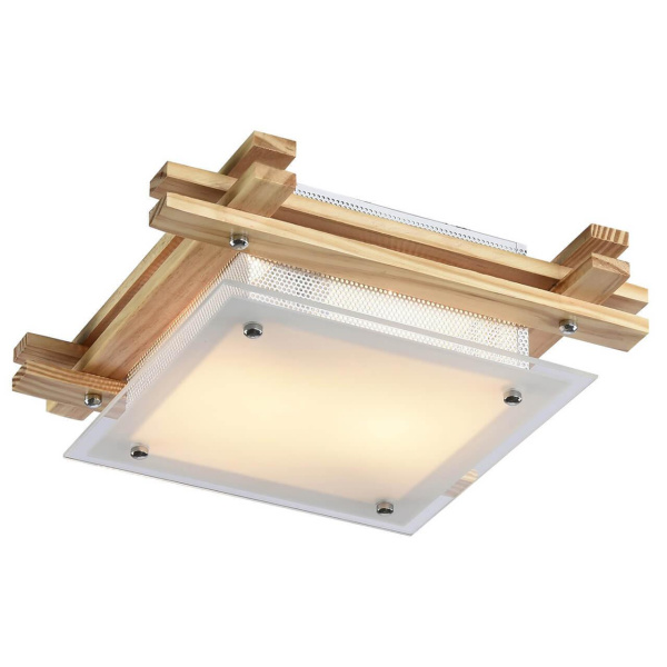 Купить Arte Lamp Archimede Бежевый/Белый Светильник потолочный 2x60W 2xE27 A6460PL-2BR