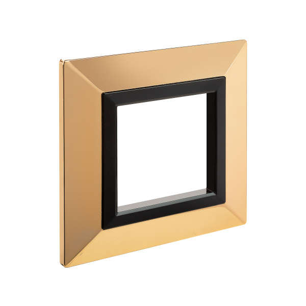 Купить DKC Рамка из металла, "Avanti", золотая, 1 пост (2 мод.)