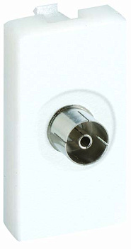 Simon Connect Графит Плата с разъёмом TV мама , пайка, 22,5х45мм K102B-14