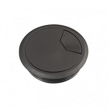 SE Unica System+ Черный Кабельный громмет d80 мм (2шт) INS61212