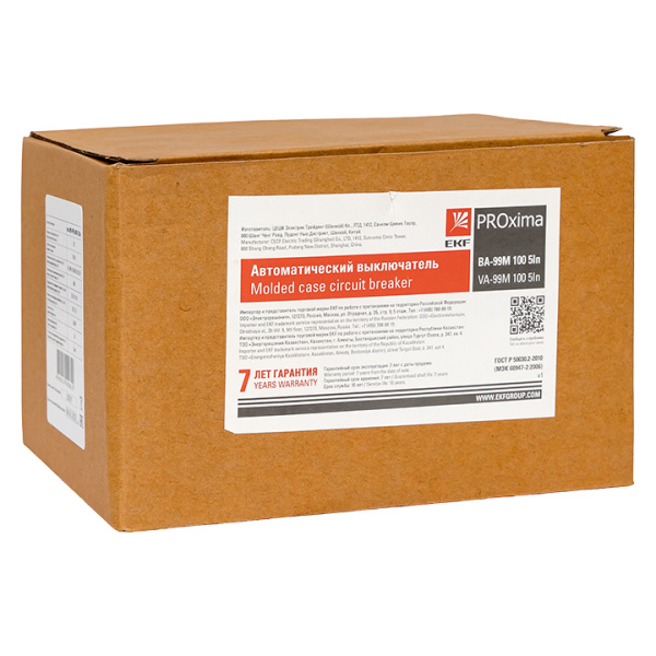Купить EKF PROxima Выключатель автоматический ВА-99М 100/125А 4P 5In 35кА