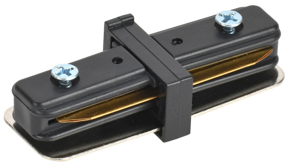 IEK LIGHTING Соединитель прямой внутренний для однофазного шинопровода черный