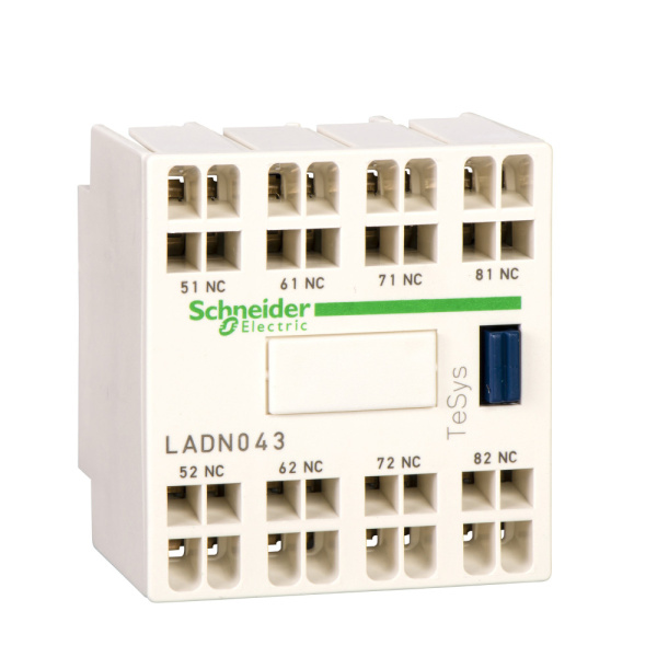 SE Contactors D Дополнительный контактный блок 2НО+2НЗ фронтальный монтаж LADC223