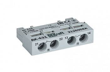 Dekraft  Контакт доп. фронтальный 1НО+1НЗ для ВА-431