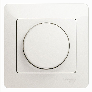 Systeme Electric Glossa Перламутр Светорегулятор (диммер) поворотный, 300Вт (в сборе)