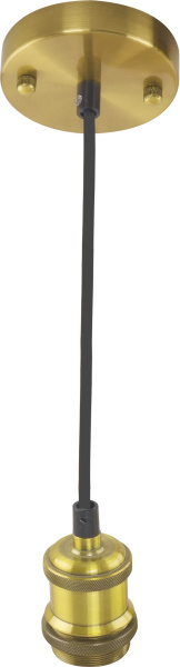 Horoz Electric 021-003-0001 Золотой E27 1M Декоративный патрон на подвесе TESLA HRZ11100033