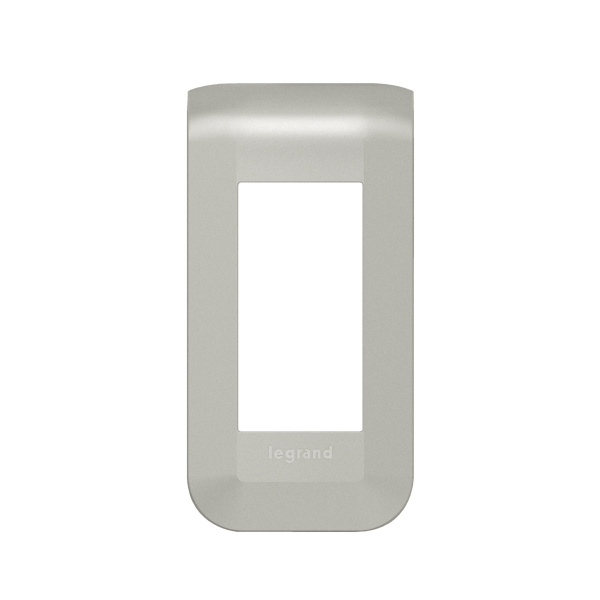 Legrand Mosaiс Рамка - Программа Mosaic - 1 модуль - алюминий 079301L